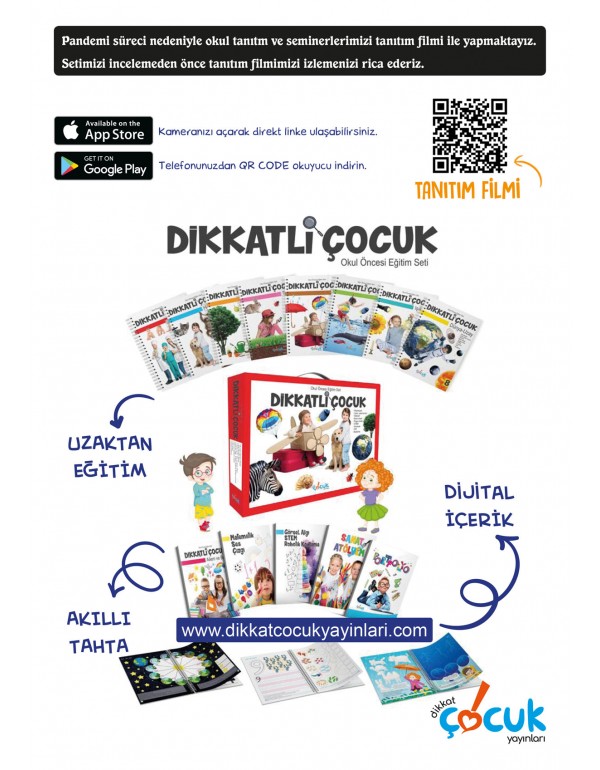 Dikkatli Çocuk Okul Öncesi Eğitim Seti